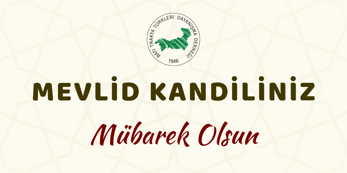 Mevlid Kandiliniz Mübarek Olsun